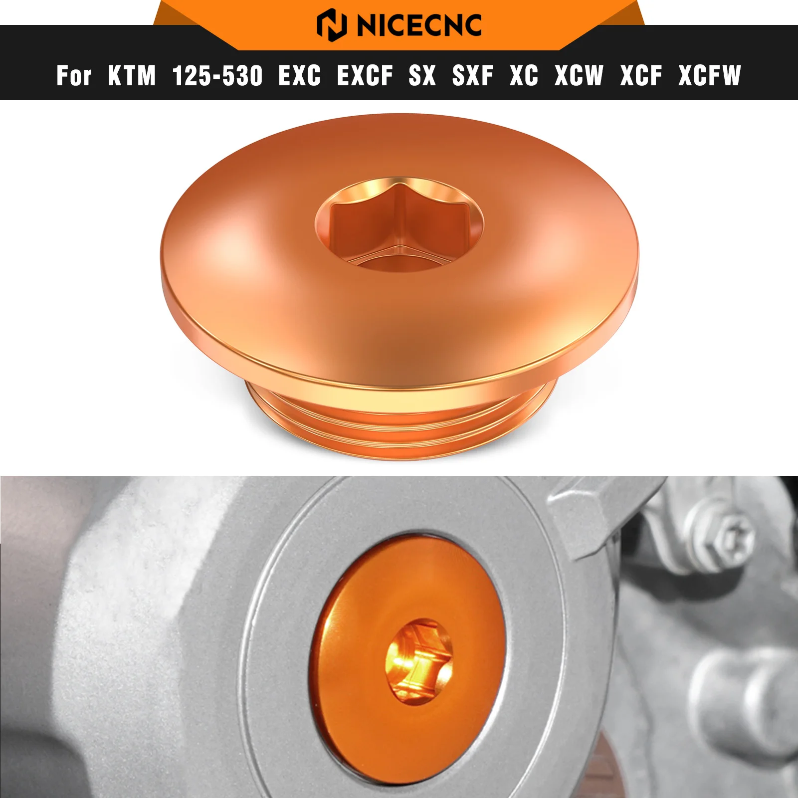 

Engine Ignition Cover Plug For KTM SX-F 450 XC-F 350 690 Enduro R 690 SMC R 790 890 Duke 950 990 1190 1290 Super Adventure/R/S/T