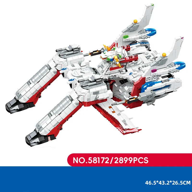 Classic Japan Science Fiction Anime Spaceship Building Block Archangels Carrier Ship Brick Construction Model Toys Collection