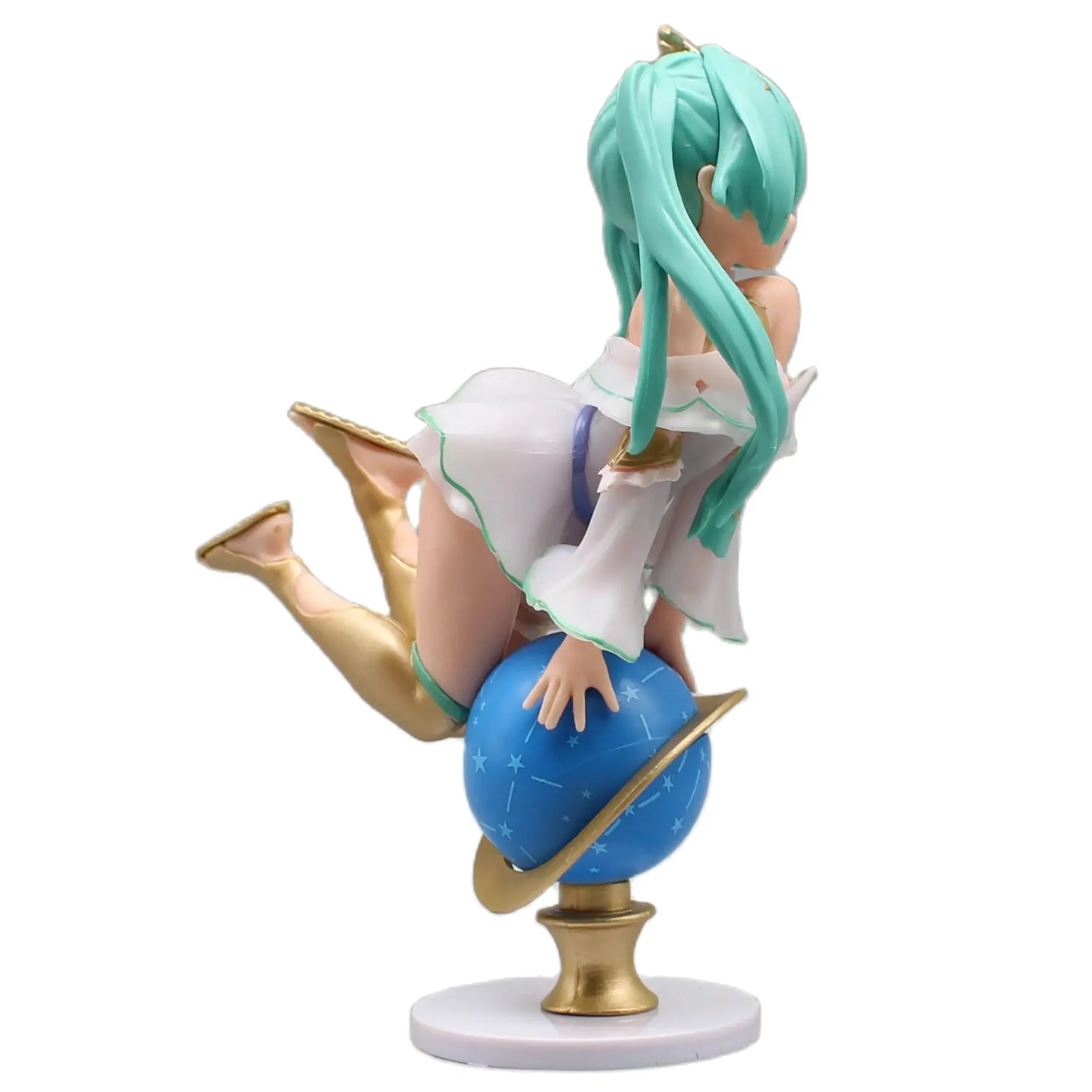 Hatsune Miku On Globe 6.7 "Animatiefiguur, Tekenfilm Anime Model Garage Kit Ornamenten Decoratie Beeldjes Schattige Pop