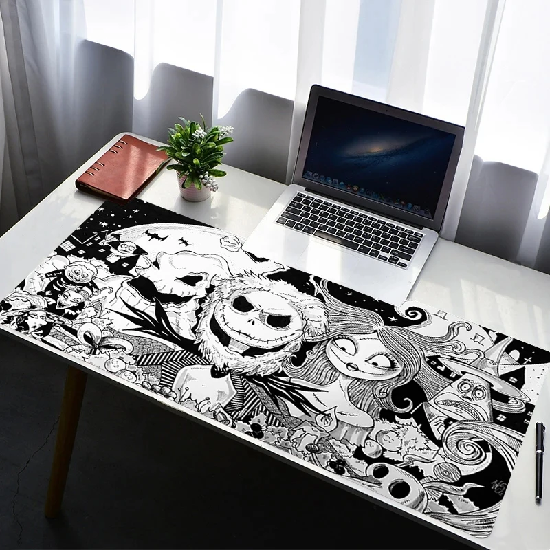 

Mouse Pad PC Non Slip Rubber Mousepad Laptop Gamer Cabinet Keyboard Pad Office Computer Gaming Jack S-skellington Desk Mouse Mat