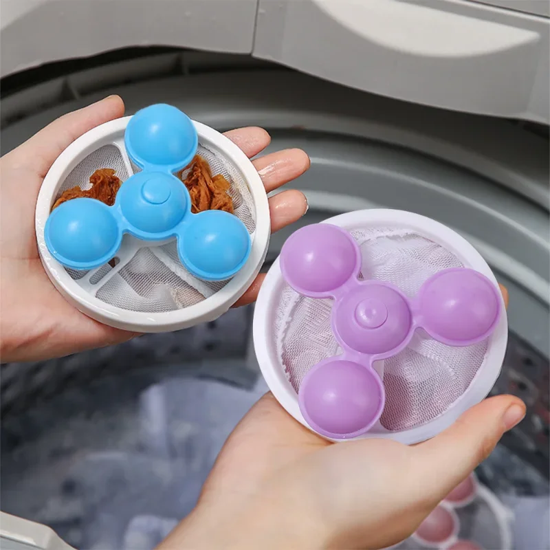 Reusable Washing Machine Filter Net Floating Fur Hair Catcher Pet Hair Remove Dirt Collection Mesh Bag Laundry Cleaning Ball