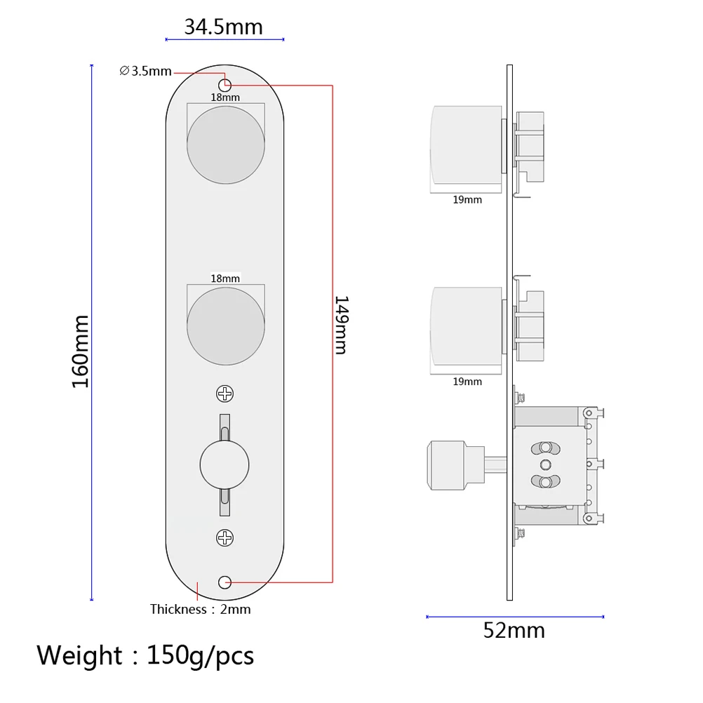 

3 Way Nickel Plated Iron Guitar Replacement Parts Wired Control Loaded Rock and Roll Tone Volume