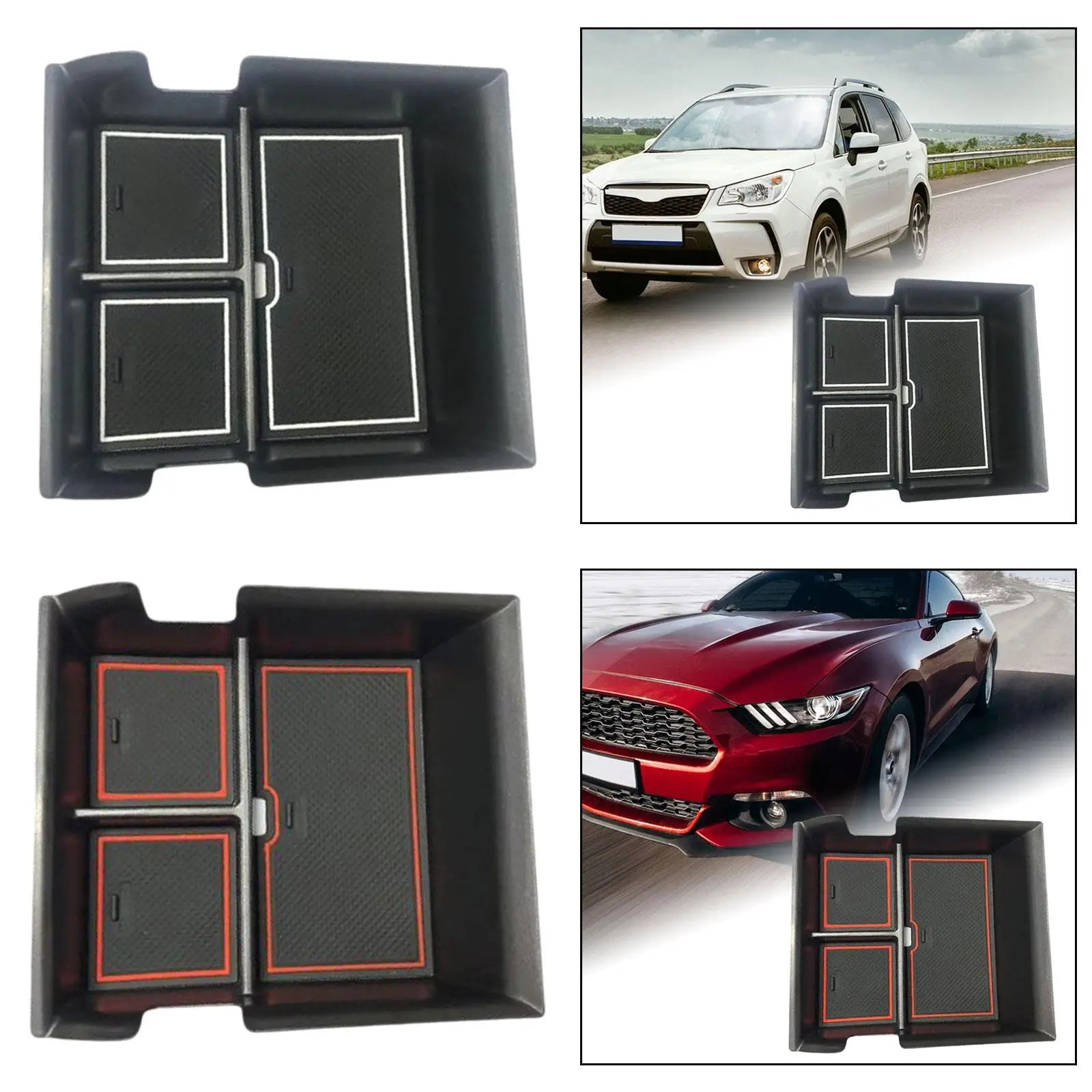Vehicle Center Console Tray Organizer Keep Organized Interior Accessory Armrest Storage Box for Byd Yuan Plus 2022 Lipstick
