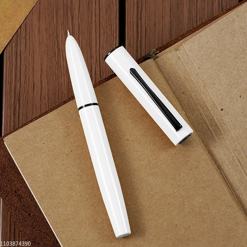 

New Hongdian C1 White Fountain Pen Dark Point Extra Fine EF/F/Bent Nib, Writing Ink Pen Back To School Office Practice Pen Gift