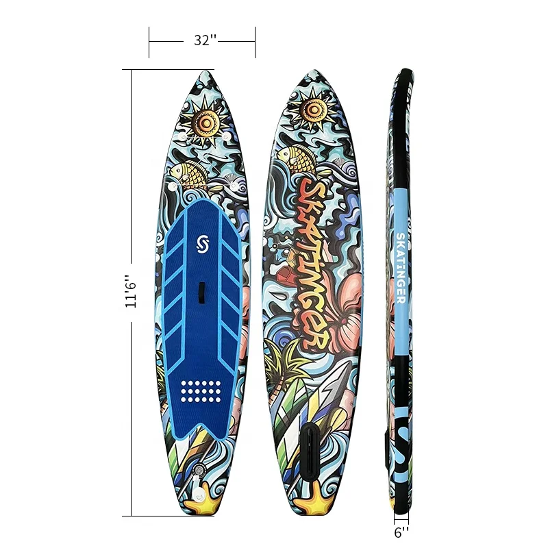 Skatinger Ready To Ship surfing inflatable sup inflatable board koi design Surfbrett surf board