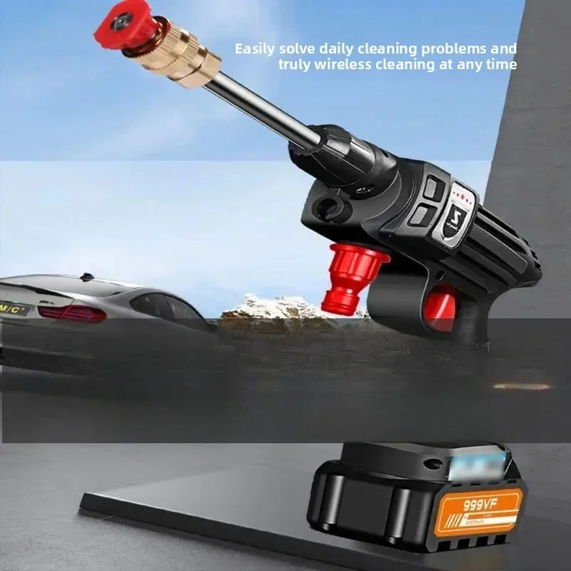 Durable Washing Machine Portable Multi-function High Pressure Car Washing Water Gun Charging Car Washing Machine 100-240V Foam