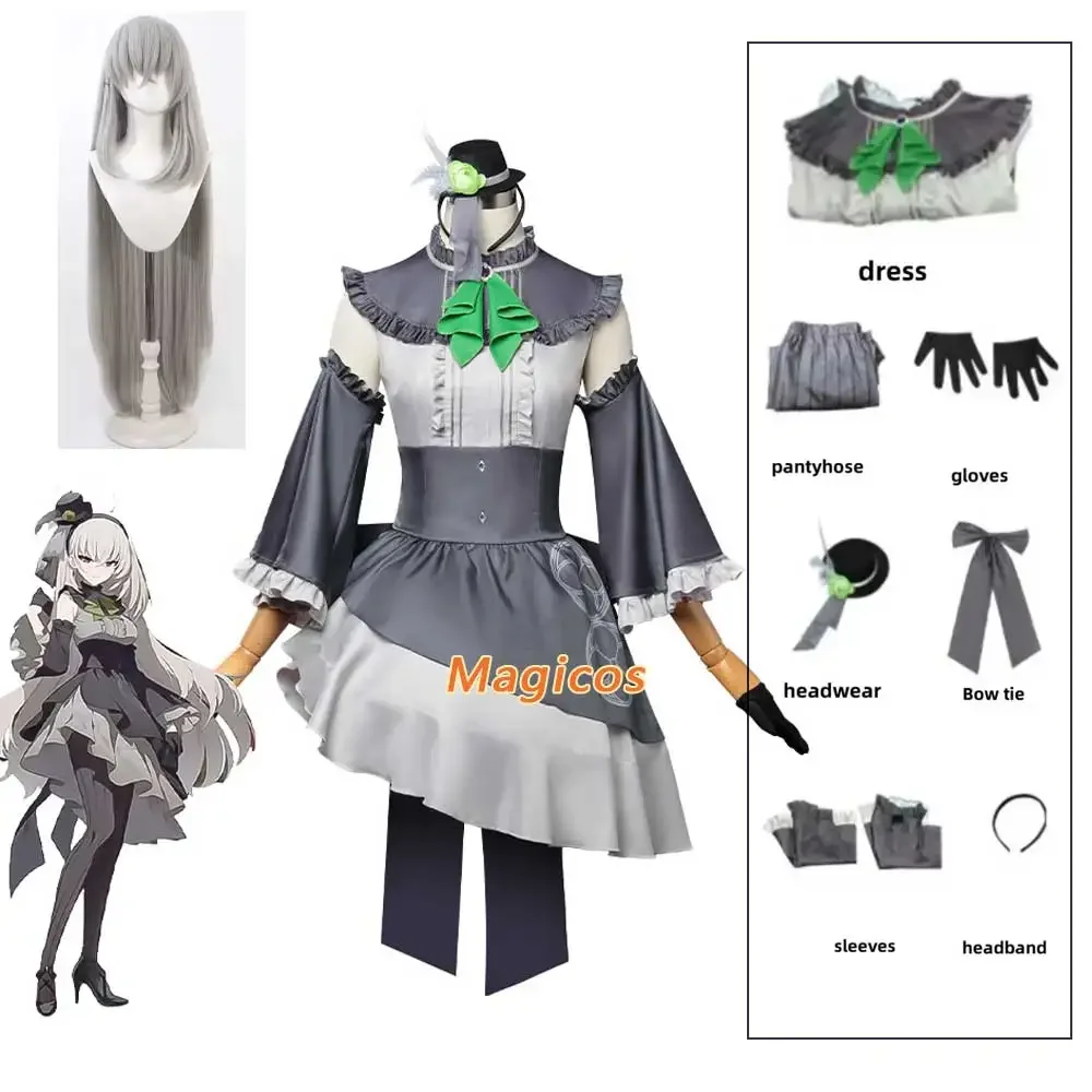 Jeu Blue Archive Utazumi SakurCabo Cosplay Costume pour femme, perruque de princesse, robe Lolita, uniforme Kawaii, carnaval, fête d'anniversaire, trempé