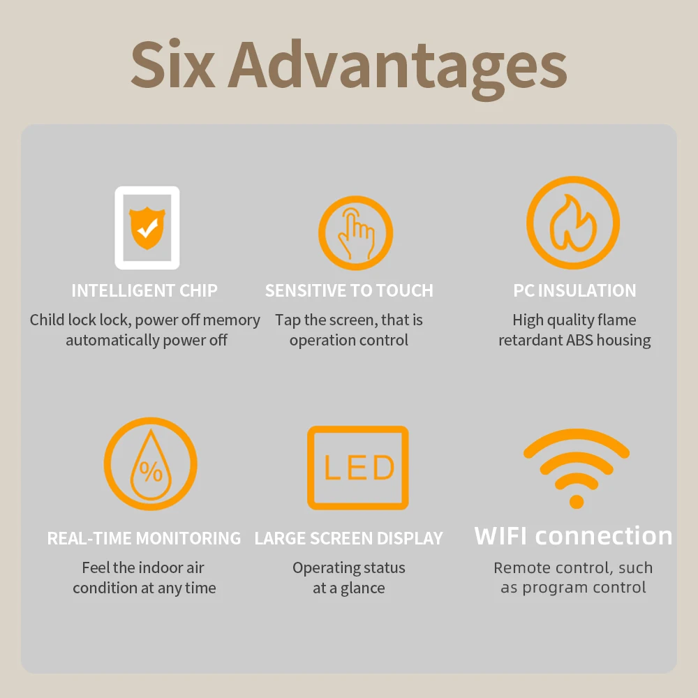 16A WiFi Smart Thermostat LCD Display Touch Screen For Electric Floor Heating APP Remote Temperature Control 85-250V