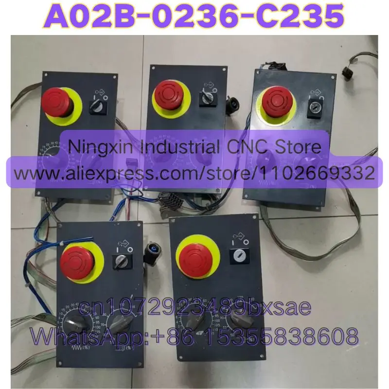Used Operator Panel Emergency Stop Switch A02B-0236-C235 A02B 0236 C235 Normal Function Tested OK