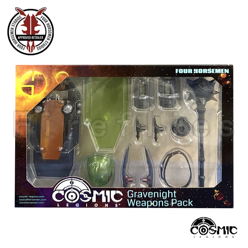 Image of 1/12 6 Zoll Four Horsemen Studio Cosmic Legions Actionfigur Gravenight Waffenpaket Anime-Modell