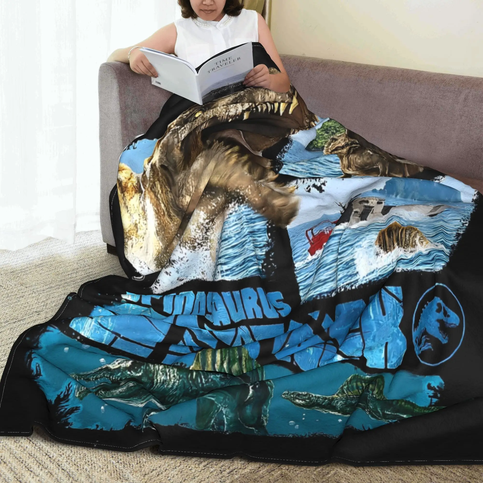 الجوراسي ولادة جديدة ثلاثة عناصر العالم بطانية سوبر لينة أفخم الفراش يلقي لغرفة المعيشة الطفل الفانيلا المفرش غطاء السرير