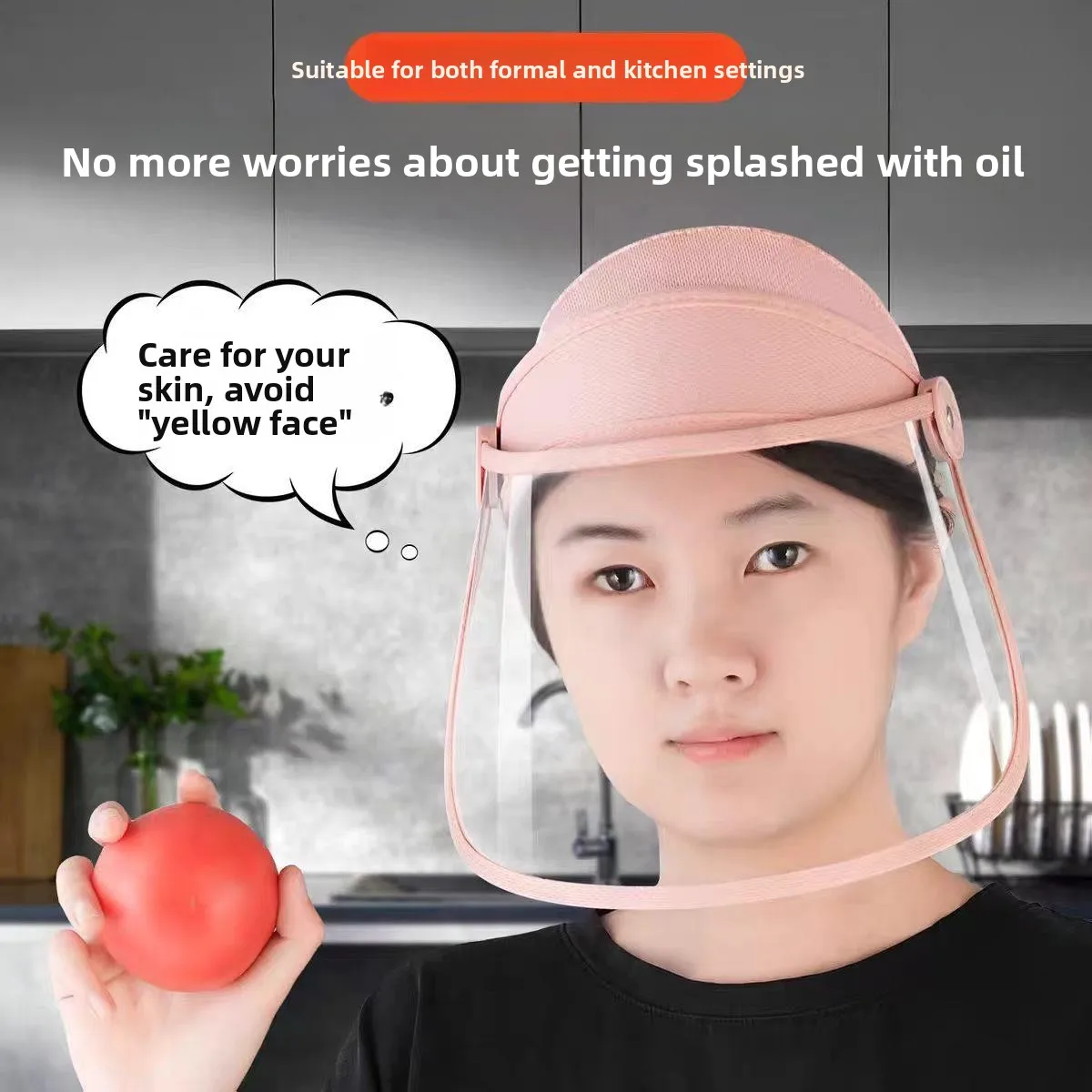 Kitchen Cooking Fried Food Oil Splash Proof Full Face Mask Hat Protection against Heat And Oil Spills Josen Lighting 2026 Autumn