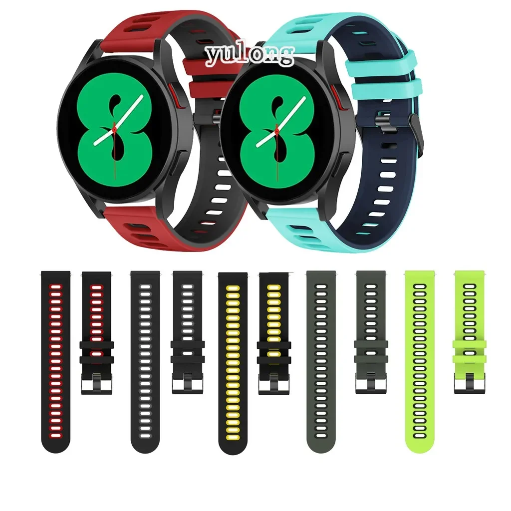 Soft Silicone Strap For Samsung Galaxy Watch watch FE 7 6 5 4 /Active 2 /Watch5 Pro/Watch6/watch4 classic 42 46 40 44 43mm 47mm