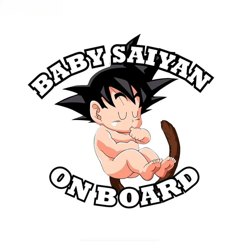 LYKX Car Stickers Baby on Board Goku Decals Styling Accessories Motorcycle Helmet Decal for Toyota Stickers