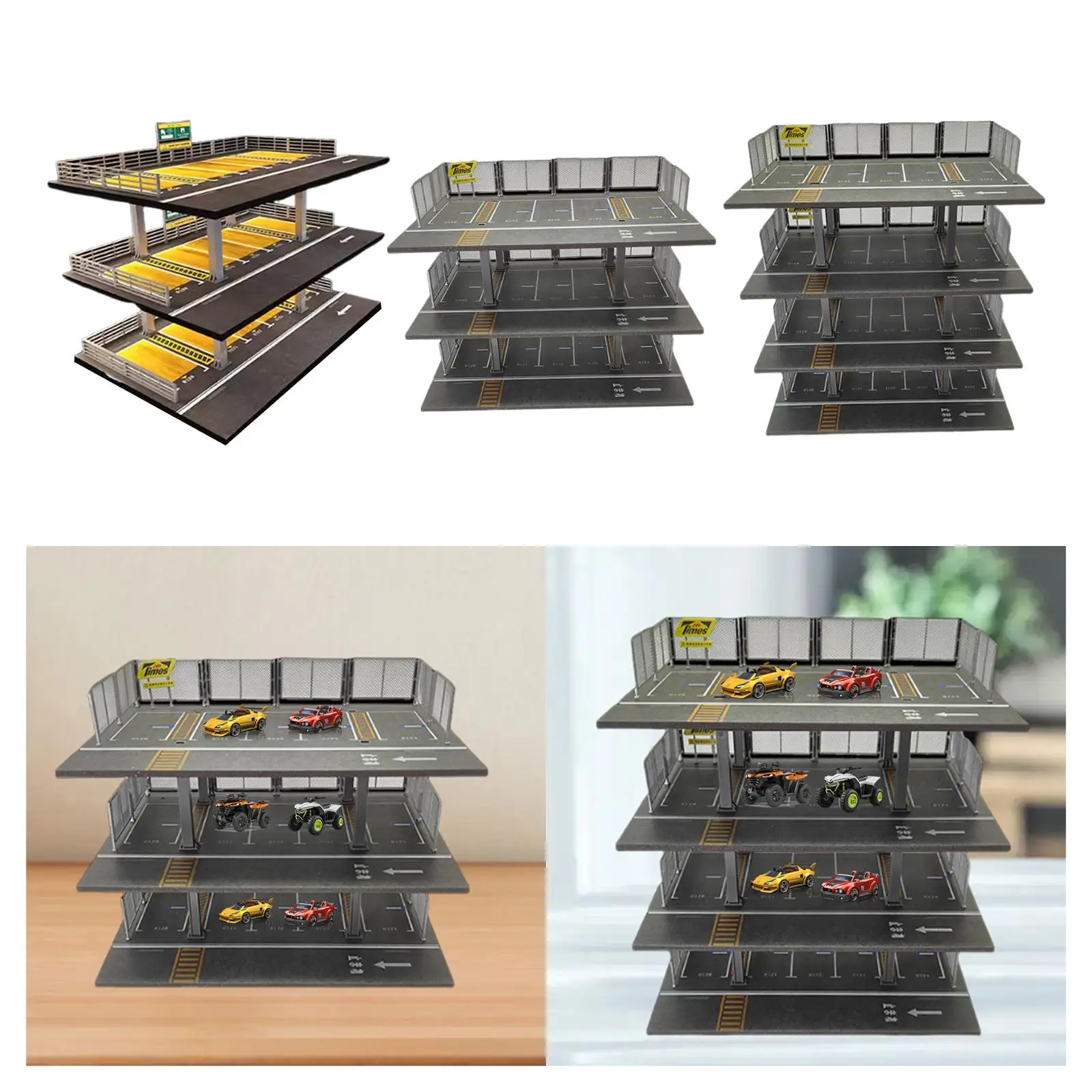 

1/64 Diecast Model Car Organizer Tabletop Decor for Action Figures Toy Cars