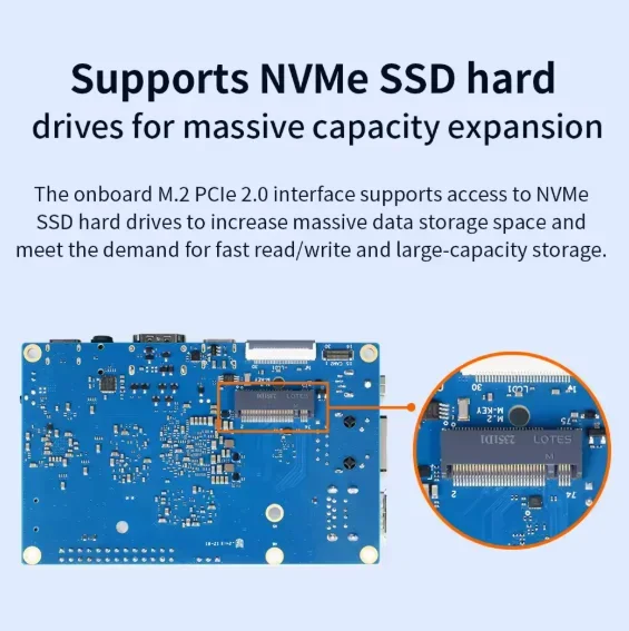 Orange Pi 5 4GB /8GB /16GB RAM Optional RK3588S PCIE Module Externel Wifi6+BT5 SSD Orange Pi5 Demo Board Run Android Debian OS