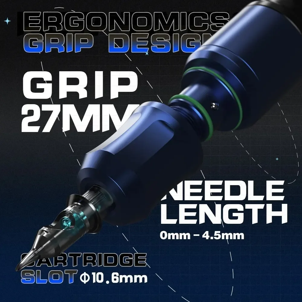 آلة الوشم اللاسلكية القلم محرك كورليس قوي 2400 مللي أمبير بطارية ليثيوم آلة الوشم القلم #2