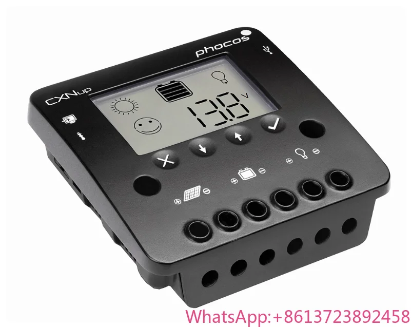 Controlador de carregamento solar Phocos Alemanha CXNup com comunicação e monitoramento USB dedicado