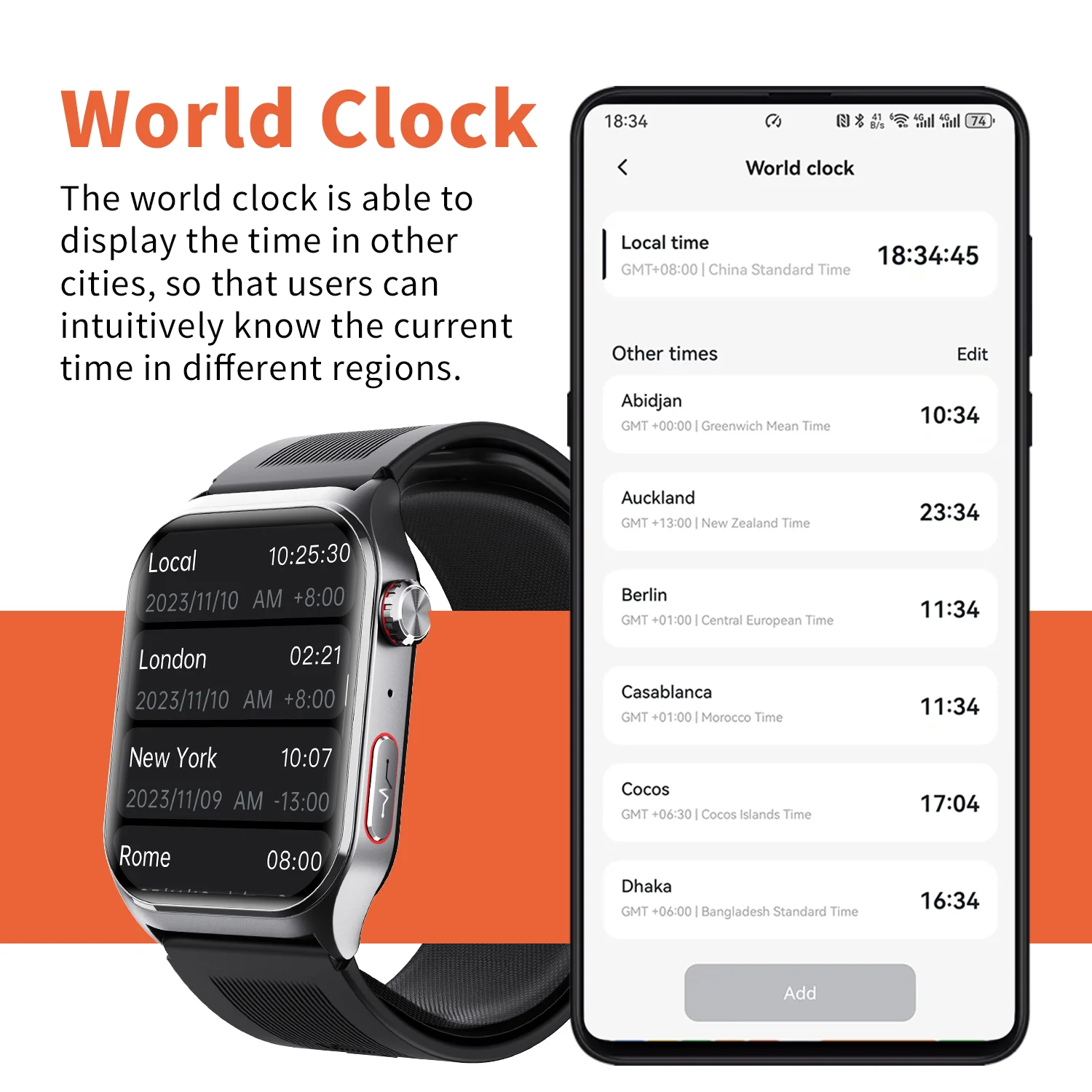 F520 Medical Air Pump Blood Pressure Smart Watch ECG Heart Rate Accurate Oscillometric Measurement HRV Blood Health Watch