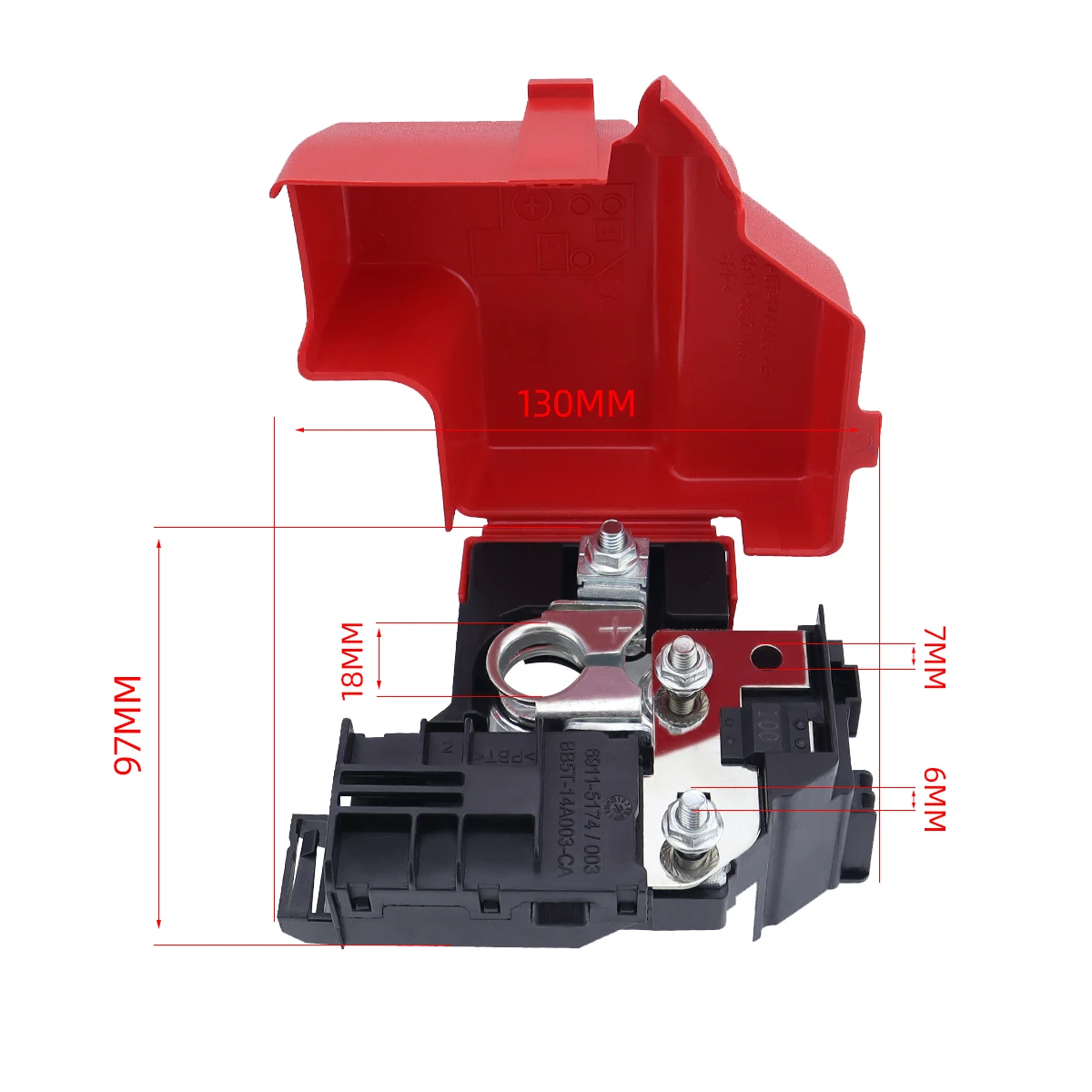 OEM DA8Z-14526-A interruttore automatico per auto 3.5L V6 terminale batteria per selezionare modelli Lincoln 13-18 Ford Taurus Explorer