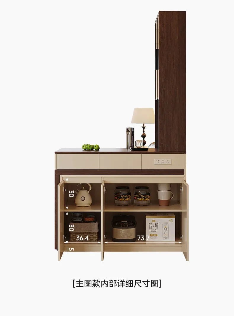 Household partition cabinet Multifunctional kitchen Side cabinet Storage locker 6