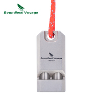 Boundless Voyage Titanium Whistle Outdoor Camping Sports Training Survival Tool EDC