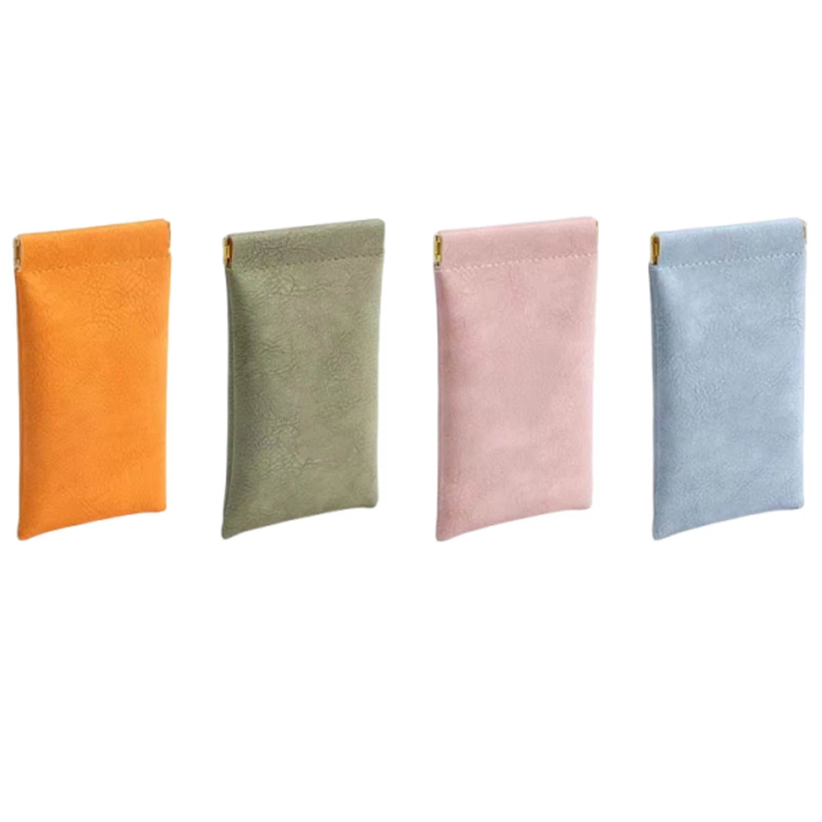 

Snap Closure Leather Organizer Pouch Practical Cosmetics Storage Solution On Go Pouches Snaps Closures Lipstick Bags