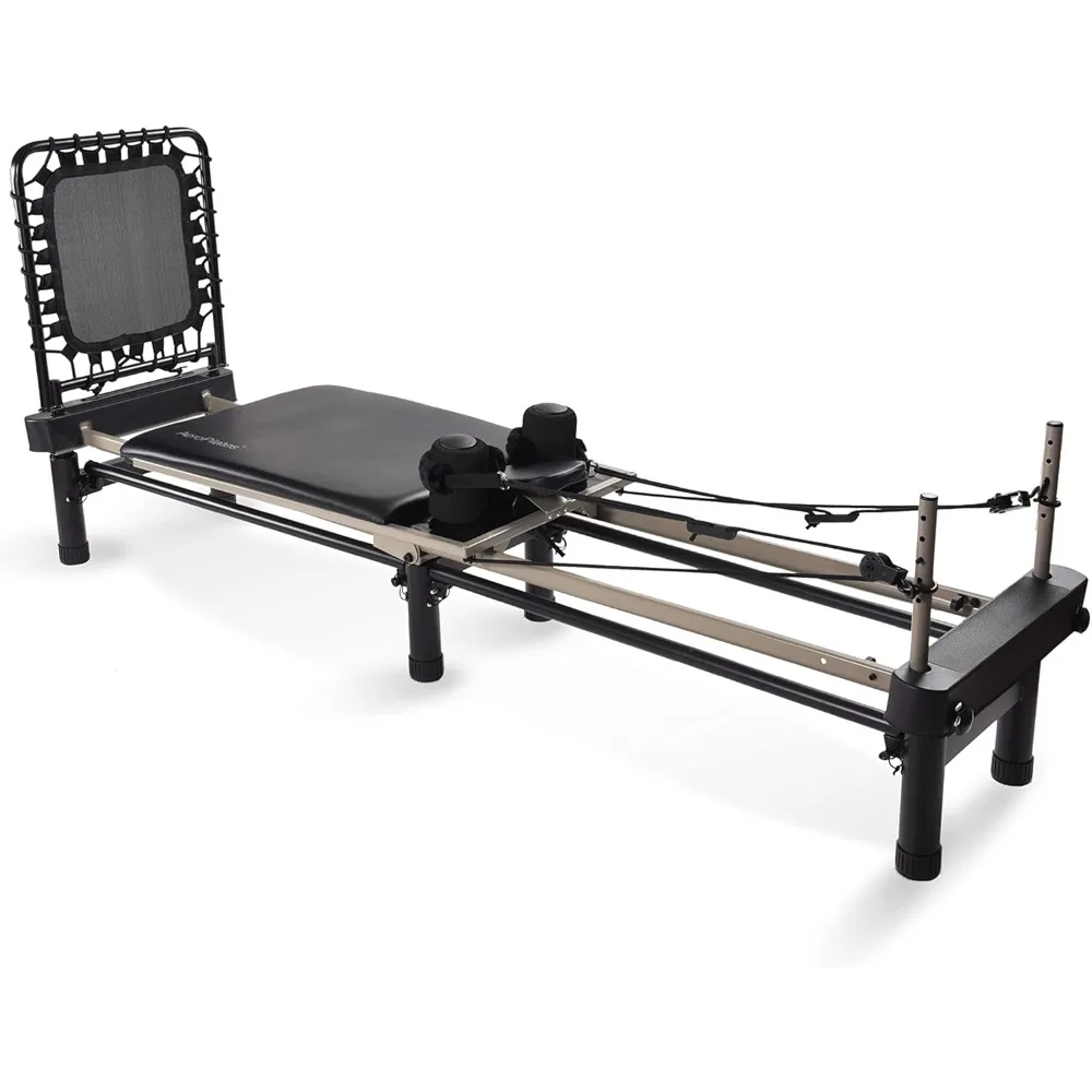 

Premier Reformer Pilates Reformer Workout Machine for Home Gym Cardio Fitness Rebounder Up to 300 lbs Weight Capacity