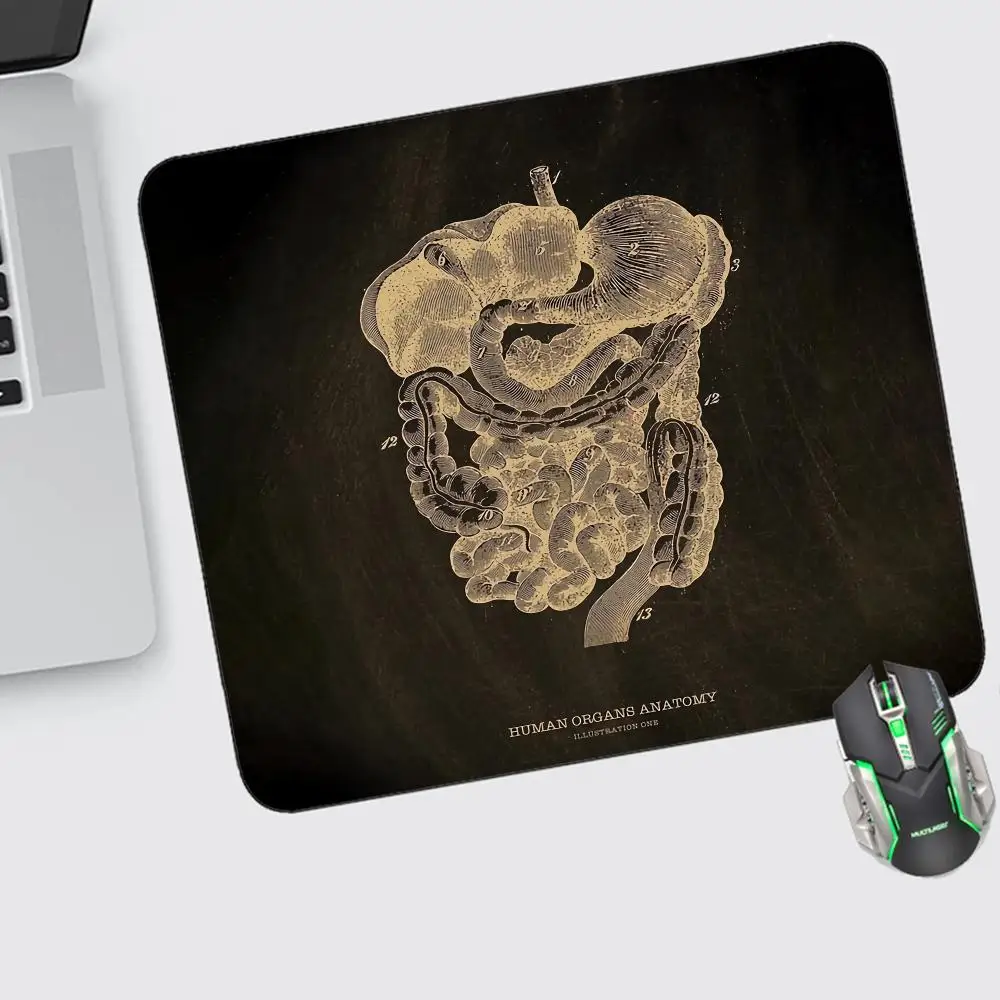 

Anatomical Skeleton Mouse Pad Small Mouse Pad Gaming Accessories Offices Keyboard Computer Desk Mat Pc Gamer Non-slip Mousepad