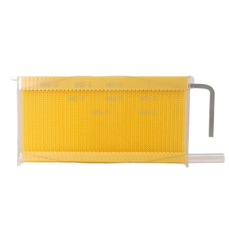 Plastic honey hive frames with self flowing design, automatic extraction spleen for beehives