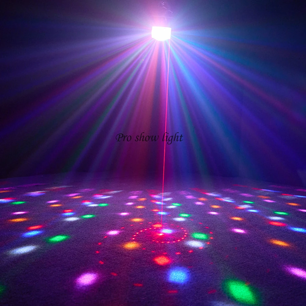 Dj Party Light LED Strobe Light 15W 3IN1 Effect Lazer Light Projector Sound Activated Stage Light With Remote For Disco Club Bar