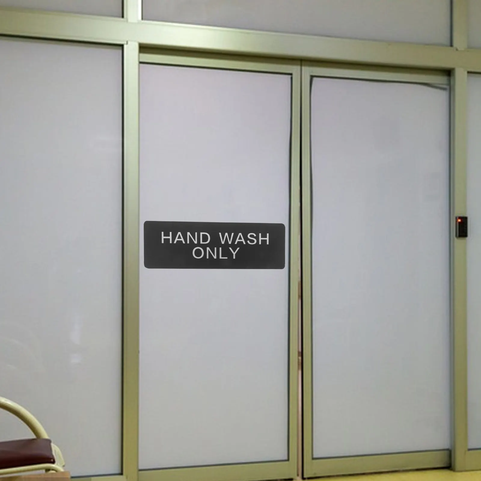 Aluminum Hand Wash Only Sign Easy Install Professional Look Health Compliance Reminder for Kitchen Bathroom Restaurant Office