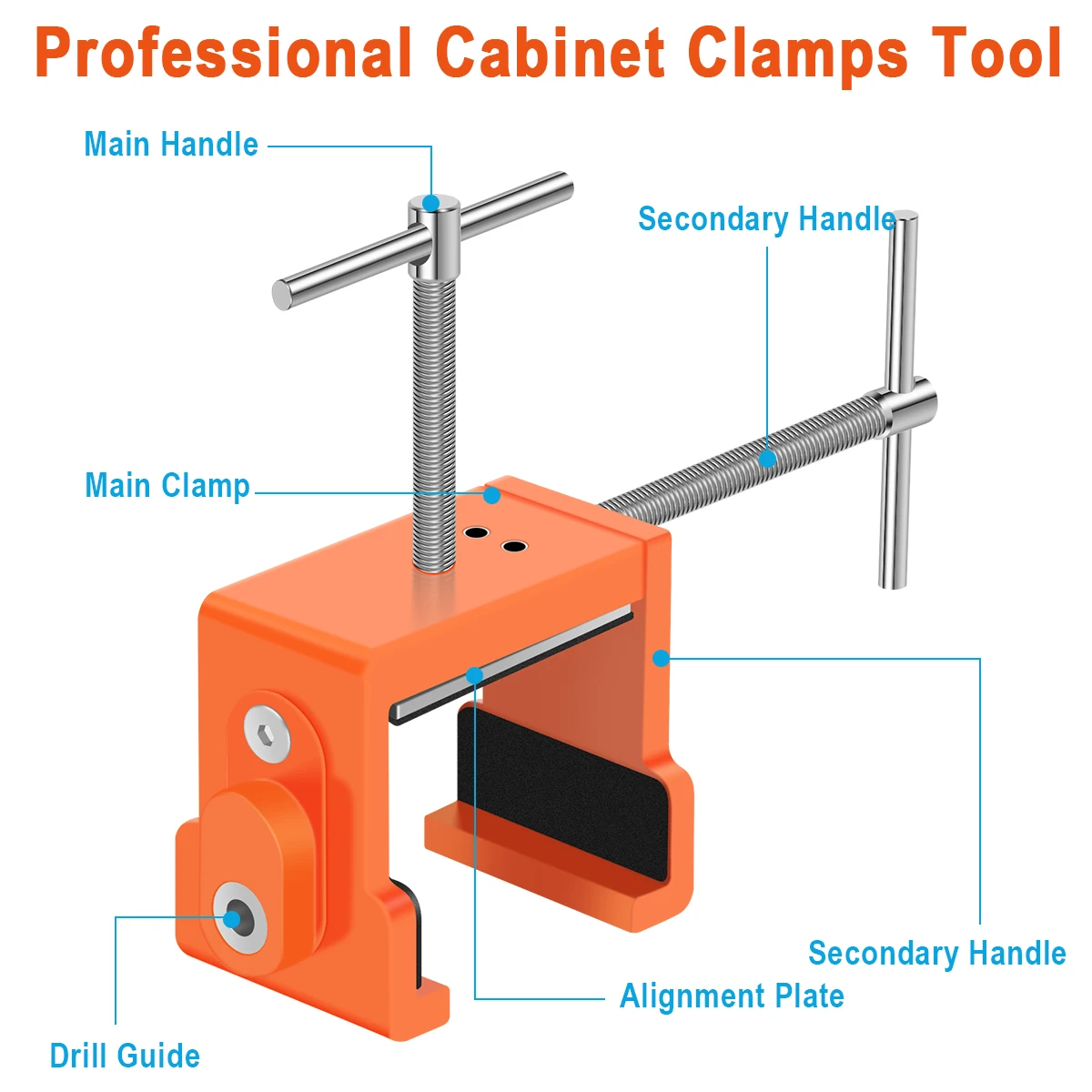 Clamps Cabinet InstallationClamps Cabinet Tools Set 2Pc Cabinetry Clamps Cabinet Claw Metal Face Frame Clamp Rust-Proof Cabinet