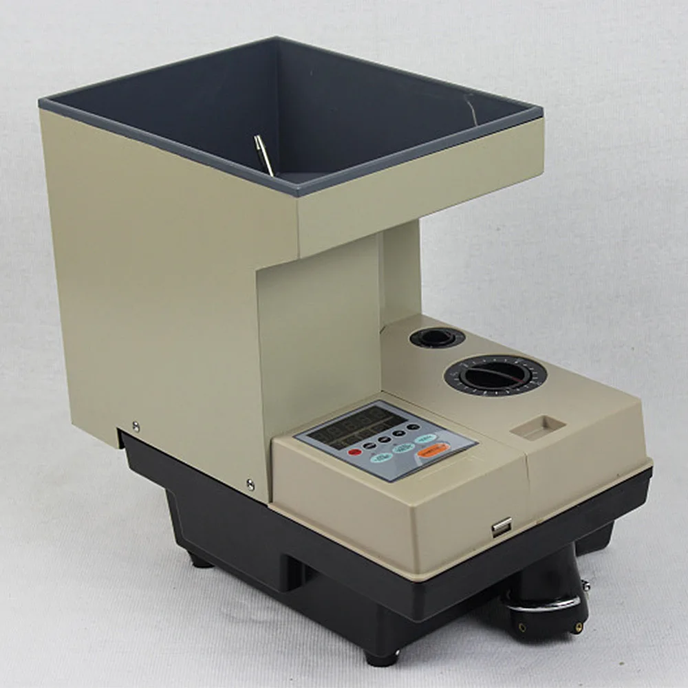 110V/220V Electronic Coin Counter English version Coin Counting machine 1-9999 Preset range Coin Sorter