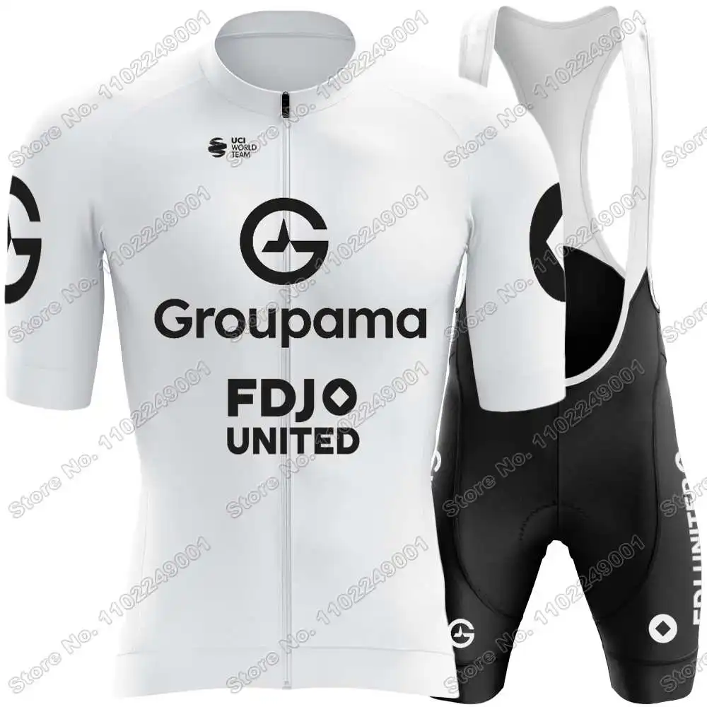 自転車 Groupama FDJ サイクルジャージ ウエア パンツ ロードバイク