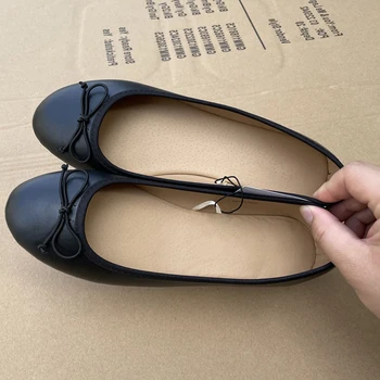 2026 Spring Elegant Bowknot Ballet Flats Classic Shoe Round Toe Comfort Slip-On Ladies…