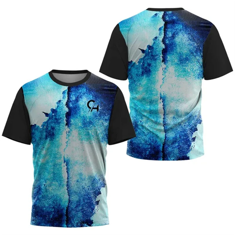 

Summer Badminton and Tennis Training Clothes Quick Drying Breathable Men's T-shirt Running Fitness Loose Short Sleeve O-Neck Top