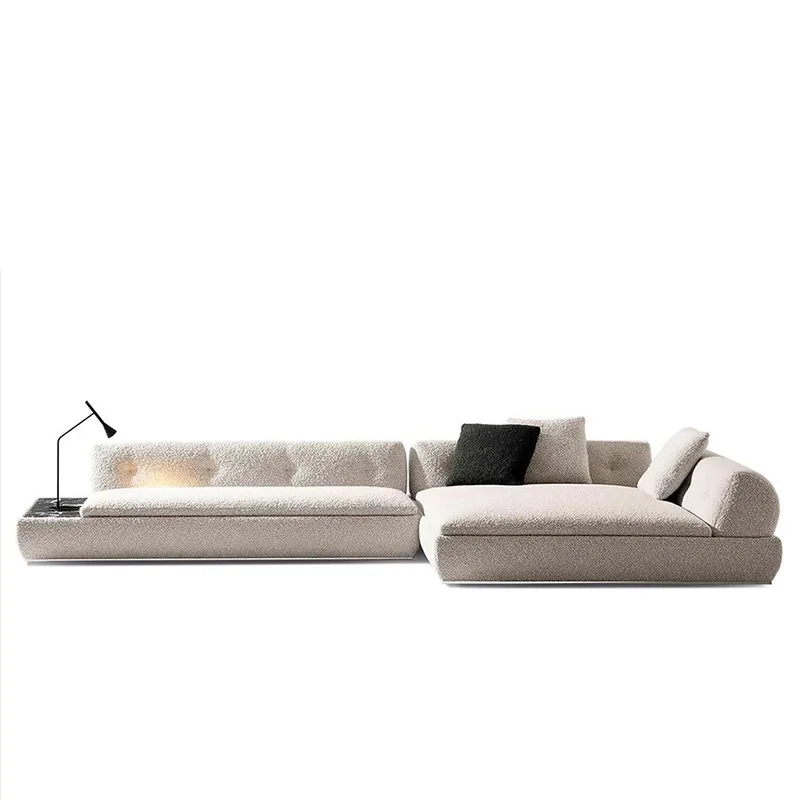 

Sofa villa large flat sofa living room fabric combination