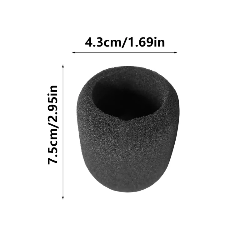 Micrófono profesional filtro parabrisas cubierta micrófono espuma para micrófonos cubierta espuma filtro esponjas