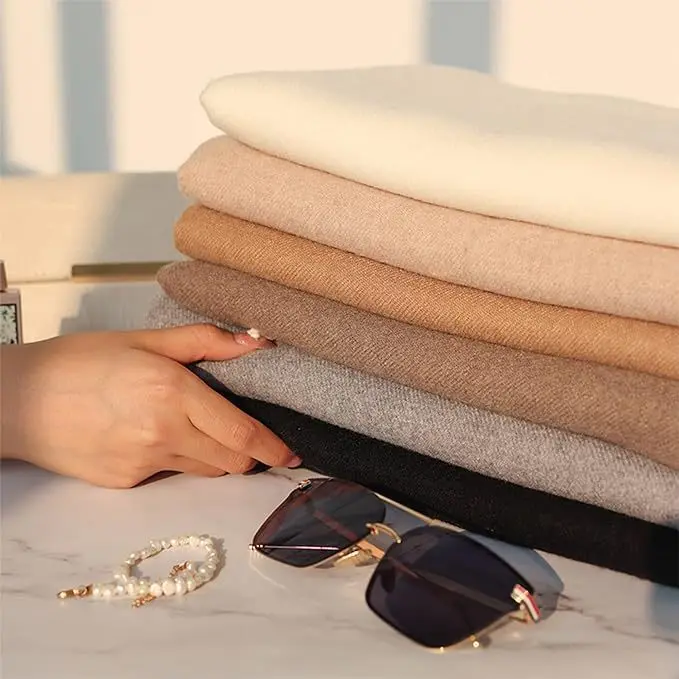 

Сплошной цвет женский имитация кашемира зимний теплый шарф шали толстый шейный платок платок Echarpe Wrap дизайнерский унисекс пашмина