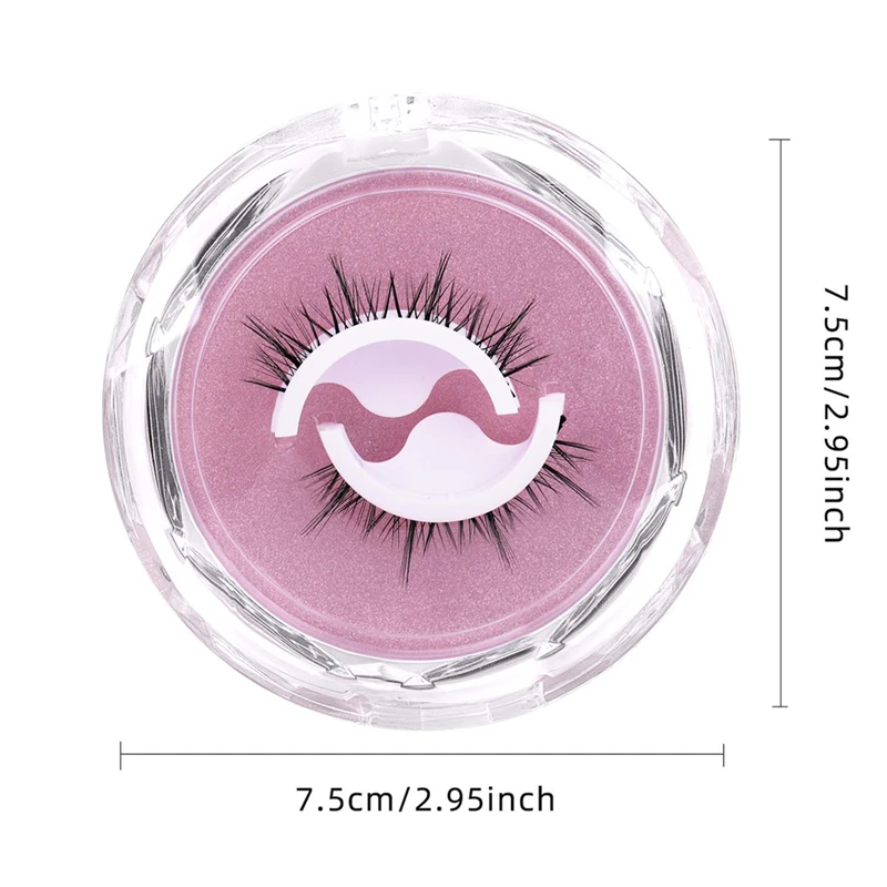 ส่วนลด 60% 1 คู่ Self-กาวกาวหนาแน่นและเรียว Curling Lazy False Eyelash Extensions พร้อมสนับสนุนที่กําหนดเอง