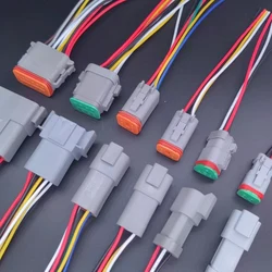 BOX DT Connector 2/3/4/6/8/12 1.5 MM  Waterproof Automotive Wire Deutsch Connector German kit Male And Female Plug And Socket