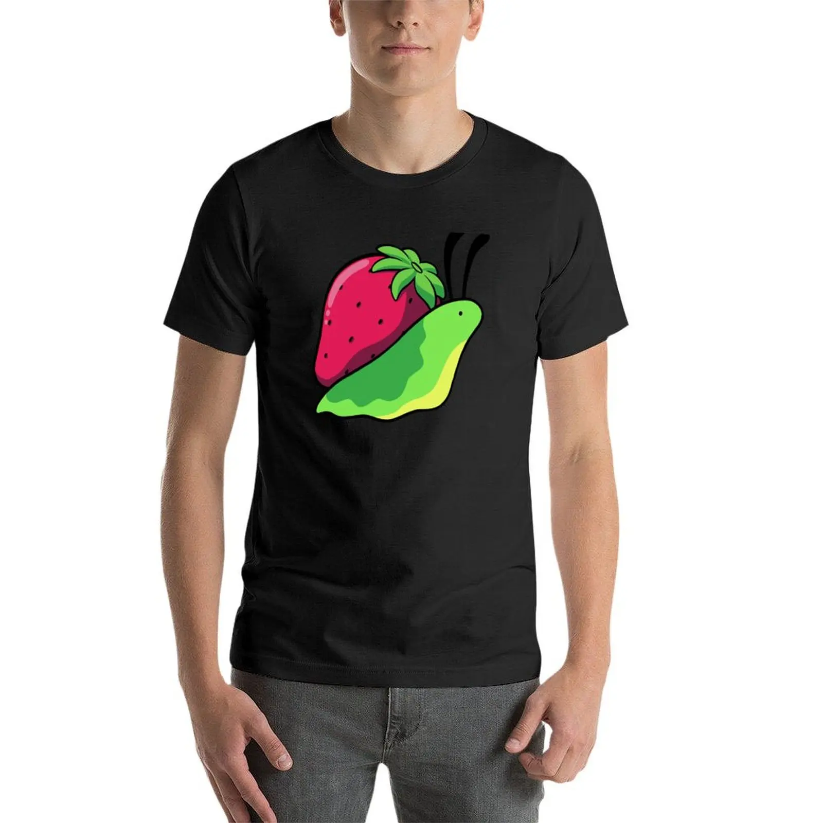 Strawberry Snail T-shirt Aesthetic clothing Short sleeve tee fruit of the loom mens t shirts