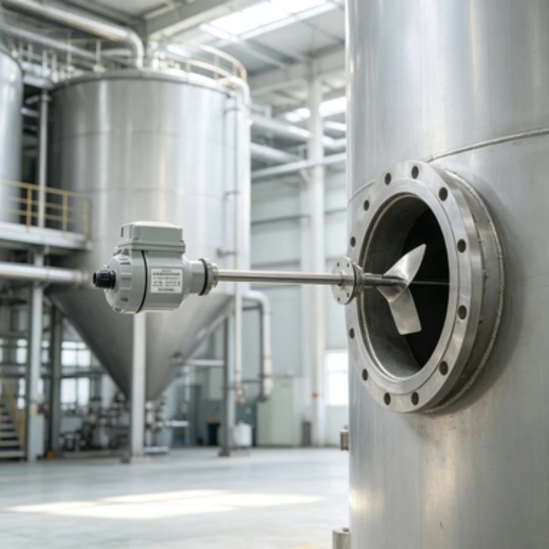 Rotary Paddle Level Switch Extended Shaft Explosion Proof Material Level Sensor For Silo Powder Limit Detection