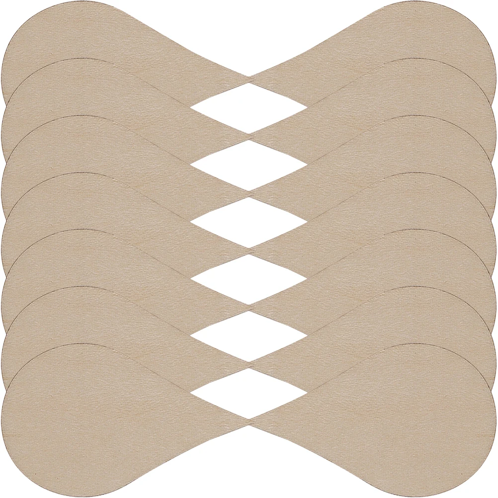 

200Pcs DIY Raindrop Wood Cutouts Natural Unfinished Wooden Slices for Crafts Painting Decorating Graffiti Home Decor