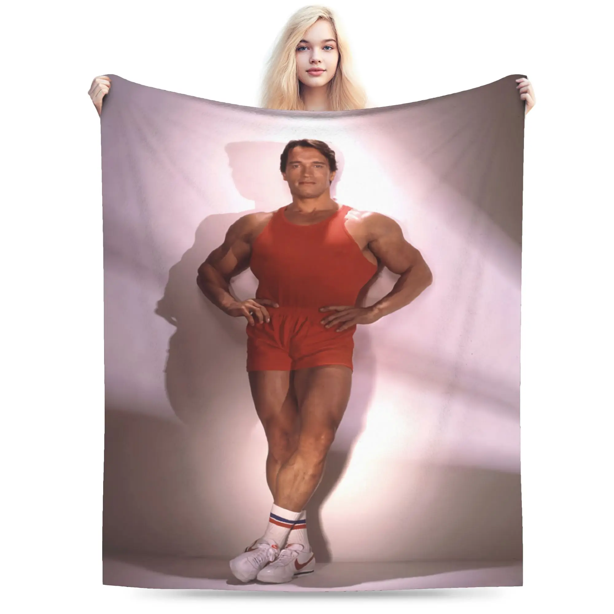 Arnold Schwarzenegger Blanket Flannel  Comfortable Super Soft Throw Blanket for Bedroom Bedding Throws