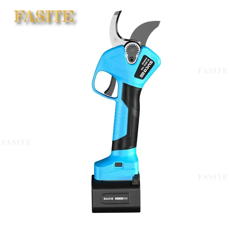 For 37mm Branch Rechargeable Pruning Shears High Power Lithium Battery Garden Fruit Tree Thick Branch Cutter Tool