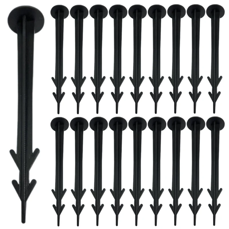 50Pcs Plastic Ground Nails Garden Cover Cloth Securing Spikes Landscaping Stakes Lawn Pins Pegs Sod Stap Gardening Accessories