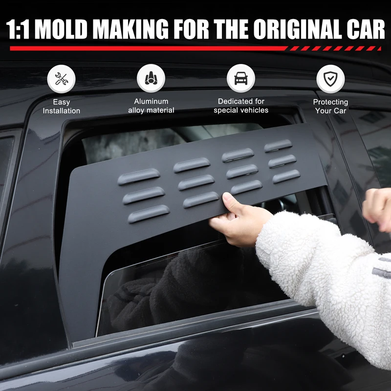 

For Mitsubishi ASX RVR Outlander Sport 2011-2018 Aluminum Alloy Rear Door Window Vent Louver Ventilation Shutters Accessories