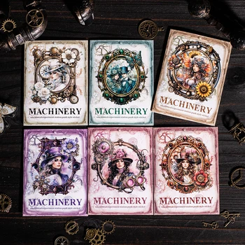 機械式実験ステーションステッカー,装飾ステッカー,アルバム,文房具,カワイイ,20枚